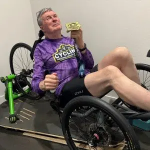 Disabled man, age 76, logged 19,000 miles on his recumbent trike