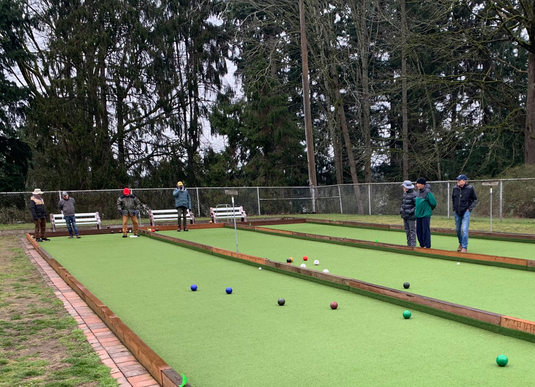 bocce in winter