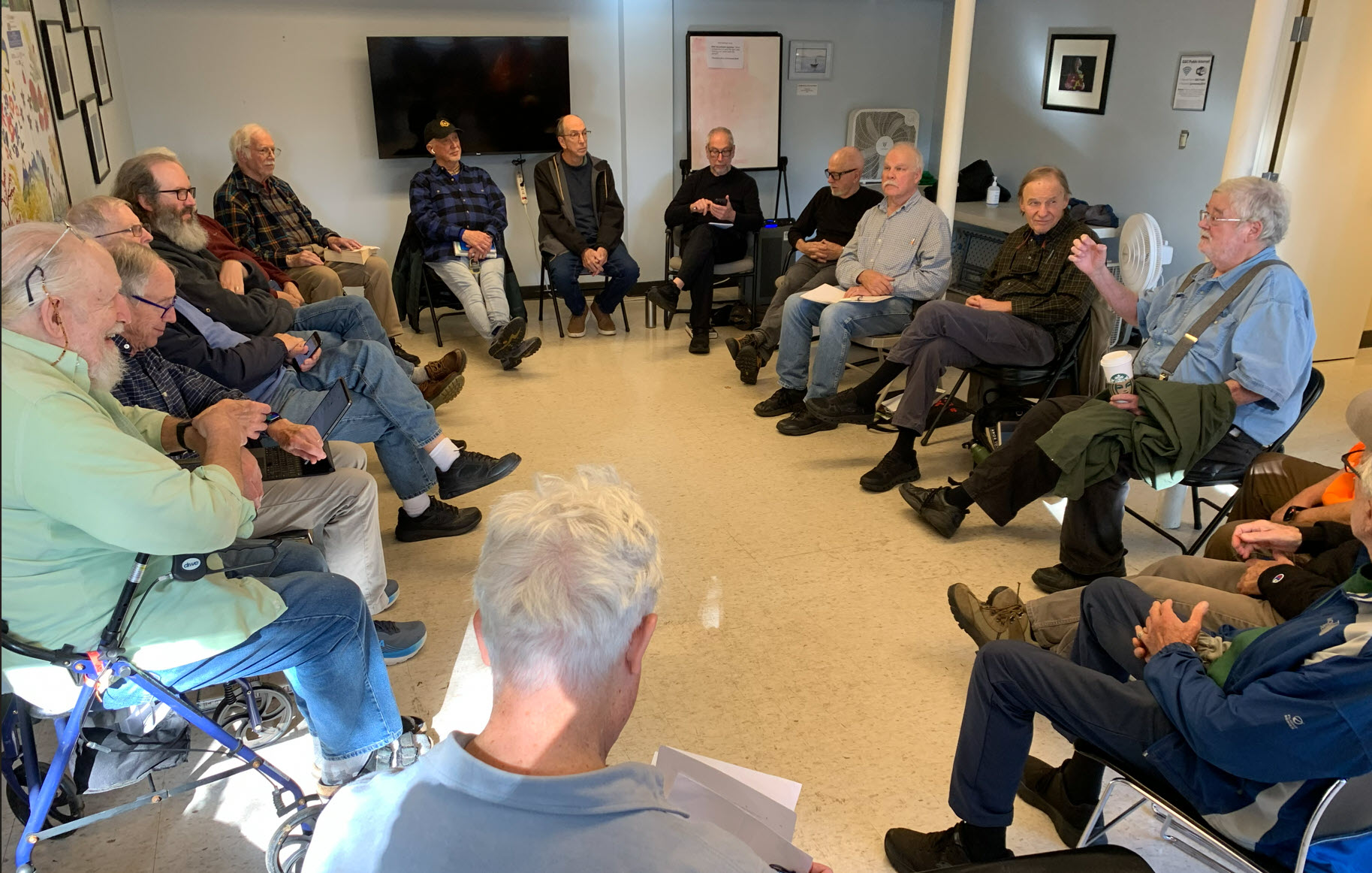 senior men talking about books senior men talking about books