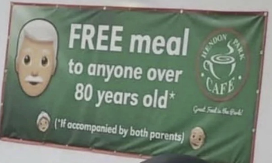 free meal cartoon