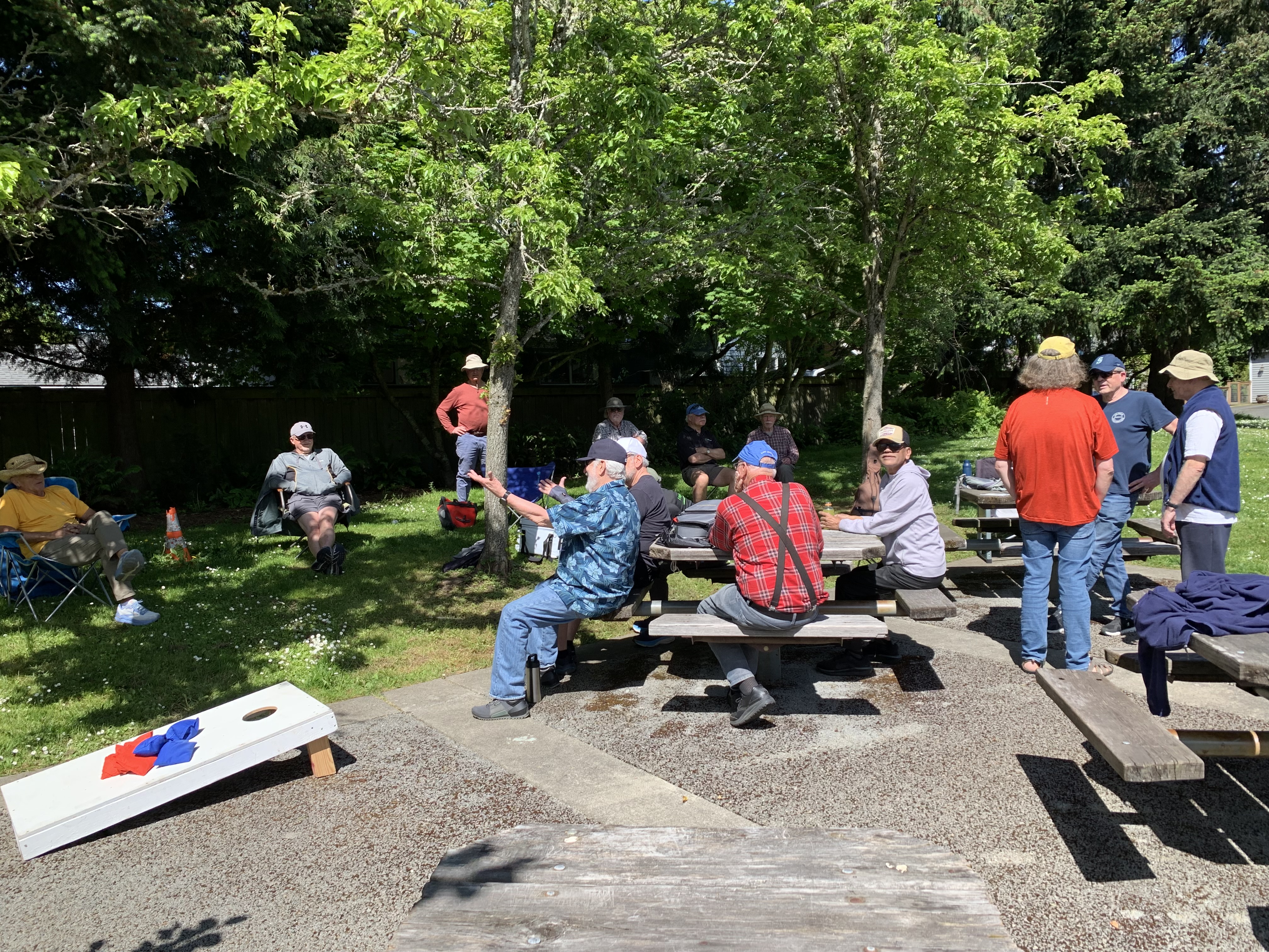 men in greenwood park