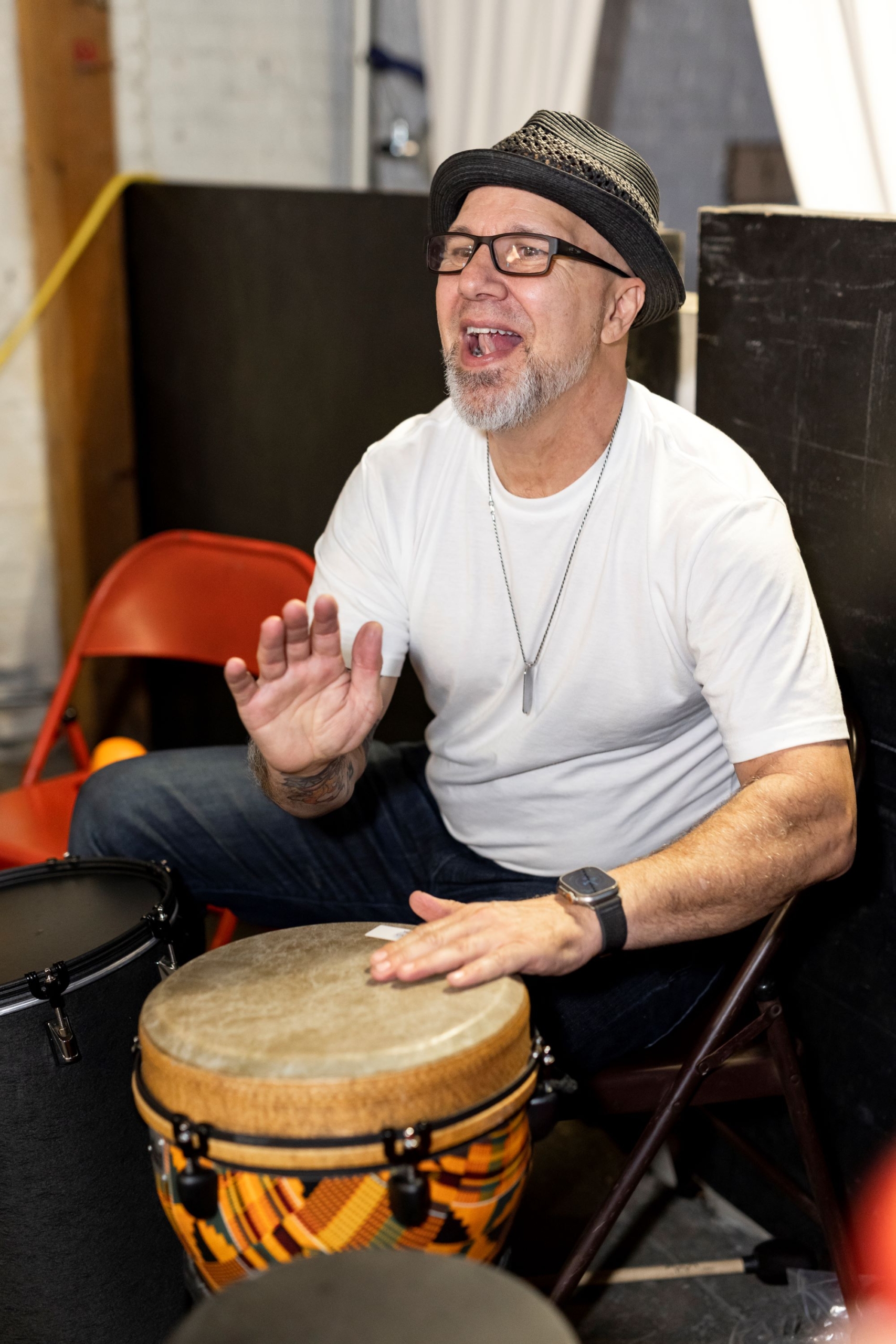 happy drummer