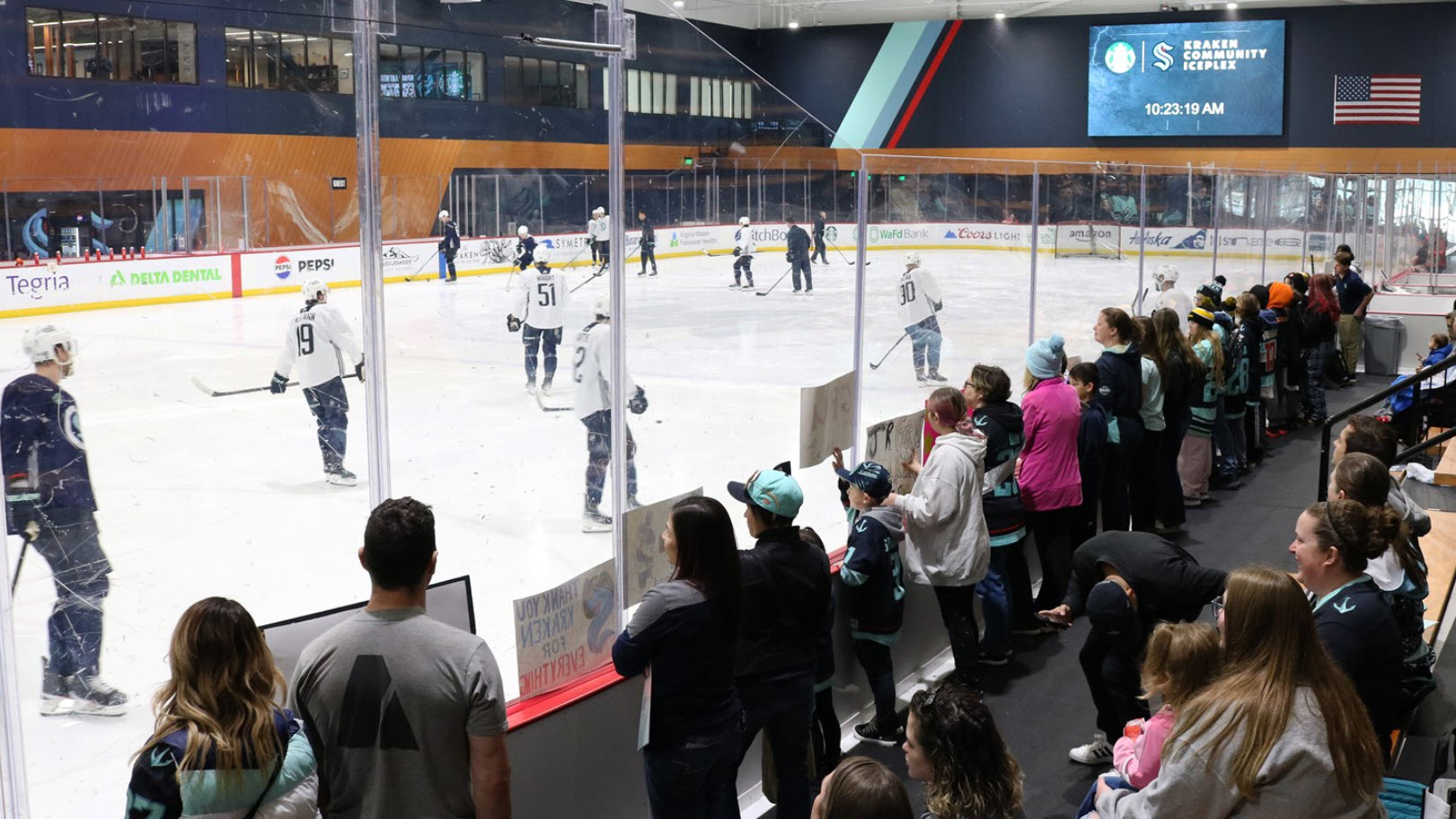 Kraken ice hockey practice Kraken ice hockey practice
