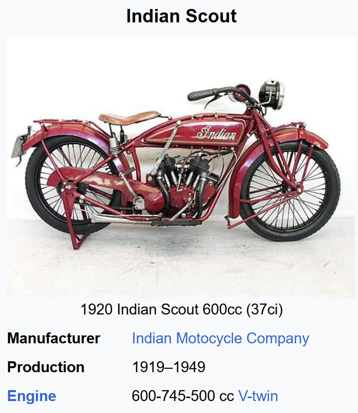 Indian Scout motorcycle
