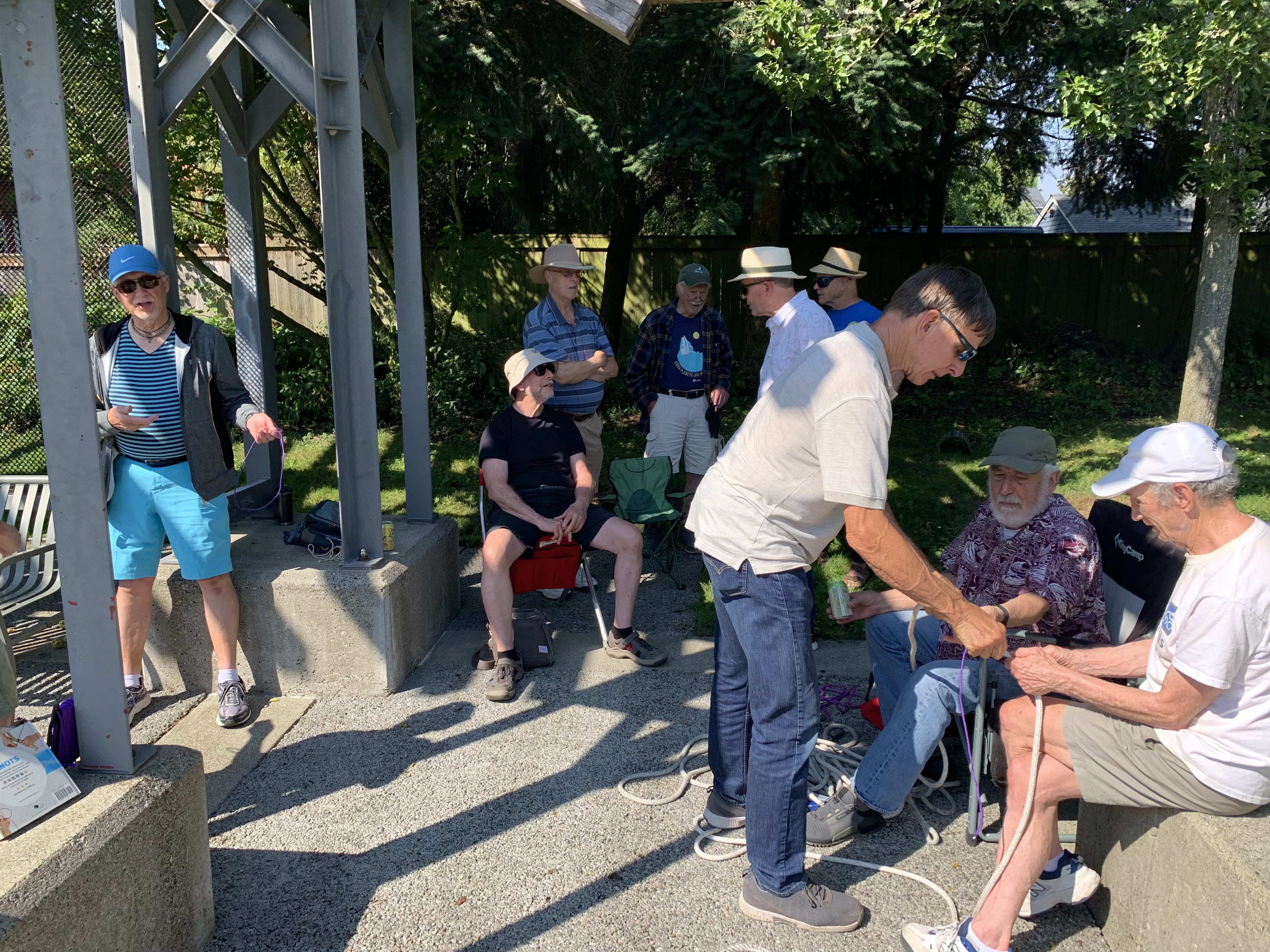 men and knots event