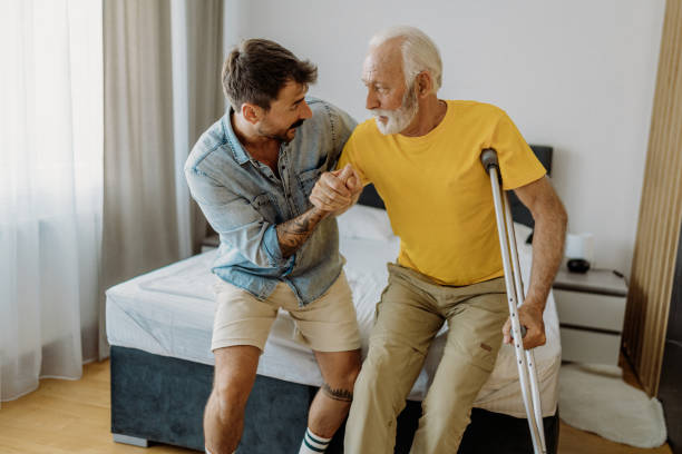 Man with hip problem