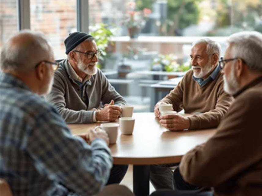 discussion among men