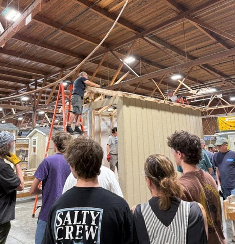 building a tiny house building a tiny house