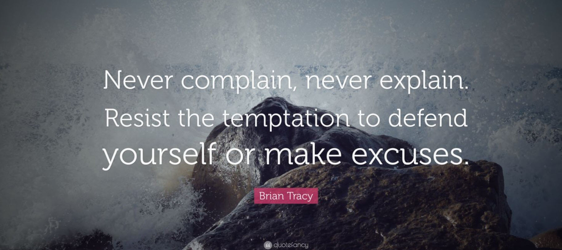 brian tracy excuses